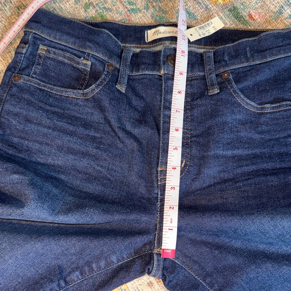 Madewell Dark Blue Women's 9” Mid-Rise Skinny Jeans Size 29 NWT - Picture 5 of 8
